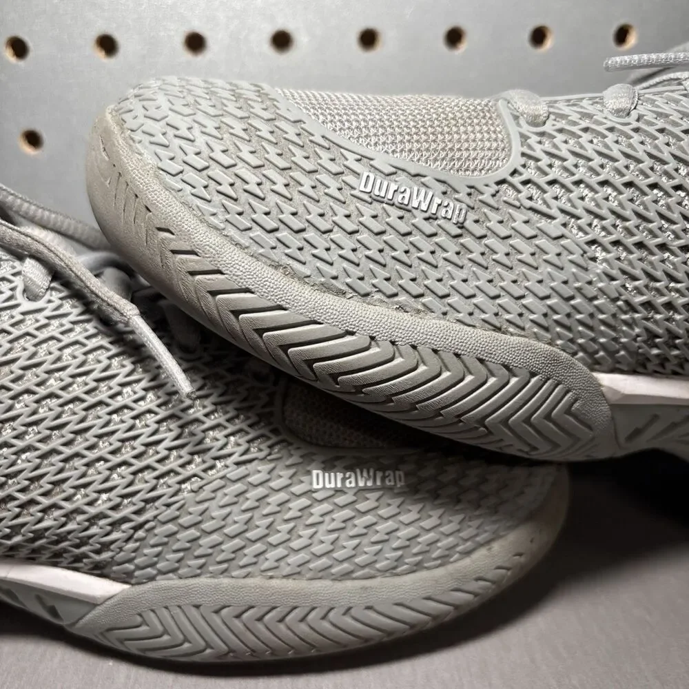K Swiss Express Light Pickleball Shoes Womens US 7.5 Gray Grey White Tennis Low - Picture 9 of 14